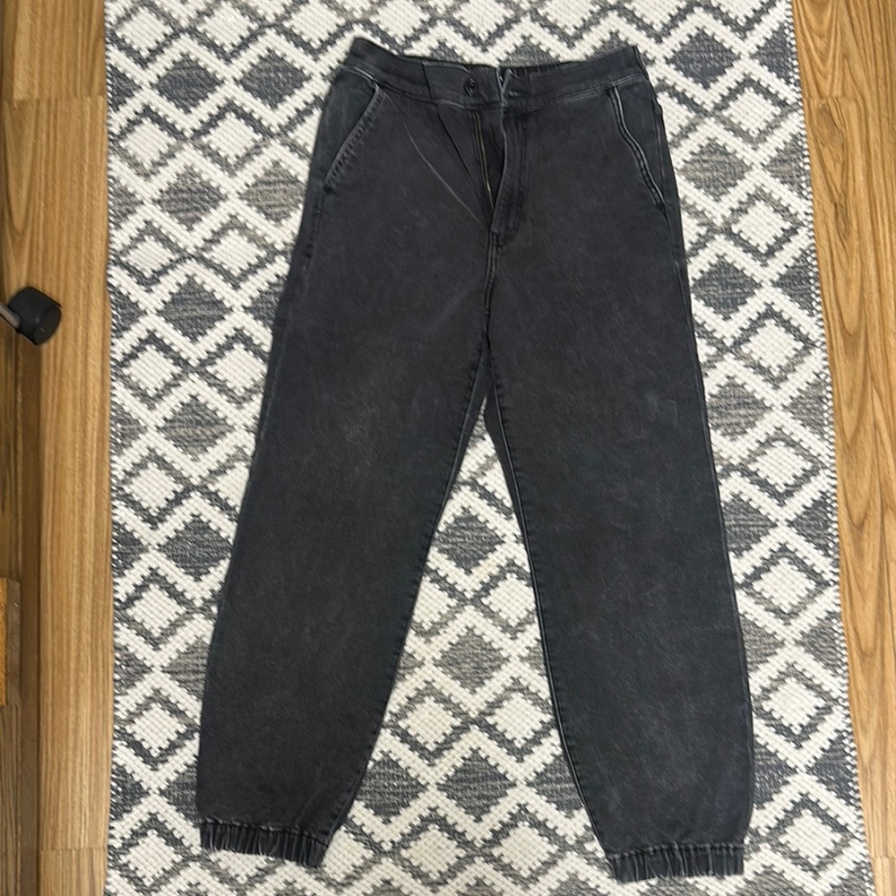 Express Black Denim Jogger